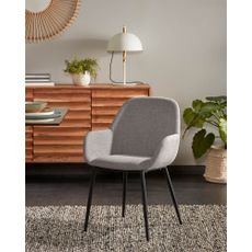 Sivá jedálenská stolička Konna – Kave Home