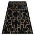 Dywany Łuszczów Kusový koberec Gloss 407C 86 black/gold - 200x290 cm