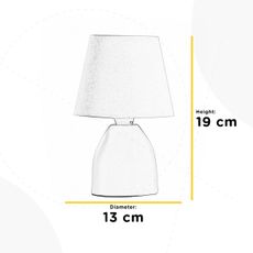 ONLI - Stolná lampa NANO 1xE14/6W/230V biela 19 cm