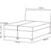 Wilsondo Čalúnená boxspring posteľ Guliette s matracom 120x200 - tmavomodrá