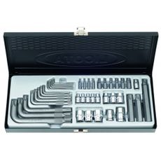 Sada kľúčov a bitov, Torx 40 ks - LIABS80003
