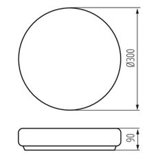Kanlux 8812 - Kúpeľňové stropné svietidlo PERAZ 1xE27/60W/230V pr. 30 cm IP44
