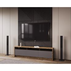 NABBI Ulfet U3 tv stolík dub tahoe / antracit