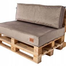 Golden Garden Paletové sedenie GG18 podsedák a vankúš 120cm x 80cm x 15cm capuccino