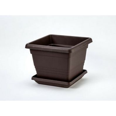 Plastia Podkvetináč Lotos 60 x 60, čokoláda