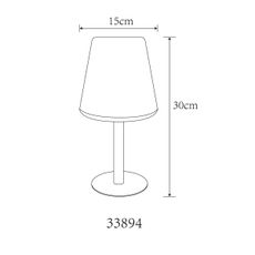 Globo 33894 - LED RGB Solárna dotyková stolná lampa LED/0,1W/3V IP44