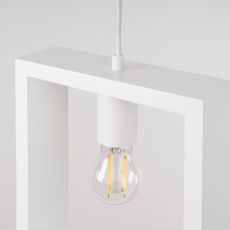 Sollux SL.1312 - Luster na lanku ARIES 1xE27/15W/230V buk/biela