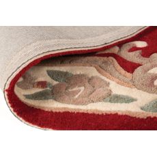 Flair Rugs , Ručne všívaný behúň Lotus premium Red, 67x210, červená, chodba / predsieň