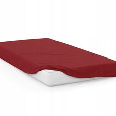 Faro Bavlněné Jersey prostěradlo SOFT 90x200 cm + 25 cm červené