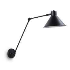 Čierne nástenné svietidlo Dione – Kave Home
