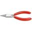 Úchopové kliešte na jemnú elektroniku 125 mm KNIPEX 37 43 125 - chrómované, plastové puzdrá