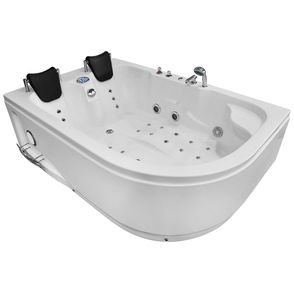 M-SPA - Ľavá kúpeľňová vaňa TURBO SPA s hydromasážou 180 x 120 x 54 cm