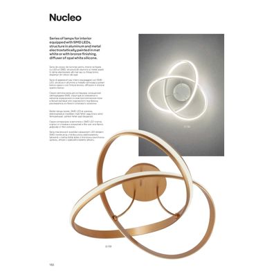 Redo 01-1784 - LED Luster na lanku NUCLEO LED/55W/230V biela