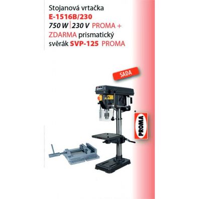 E-1516B/230 - Stojanová vŕtačka + zverák SVP-125