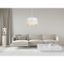 Luster na lanku ALDO 1xE27/60W/230V pr. 40 cm biela