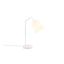 Biela stolová lampa s textilným tienidlom (výška 45 cm) Buddy – Trio