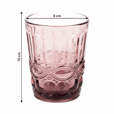 Poháre na vodu, set 4 ks, 240 ml, farebné vintage, SAVOY TYP 2