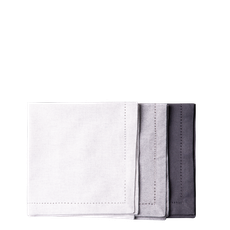 Oceľové sivé bavlnené obrúsky 45 x 45 cm 2 ks – Basic Ambiente - 596402