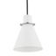 Argon 4681 - Luster na lanku BEVERLY 1xE27/15W/230V biela/lesklý chróm