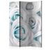 Paraván Satin Rose (Turquoise) Dekorhome 135x172 cm (3-dielny)