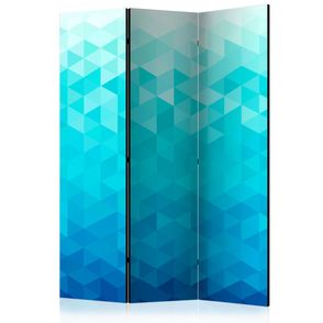 Paraván Azure pixel Dekorehome 135x172 cm (3-dielny)