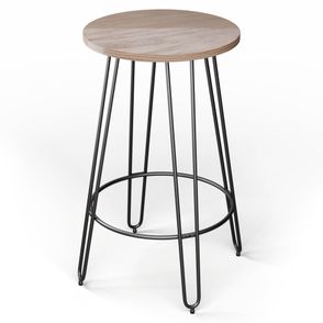 Blumfeldt Bistro stôl Hamilton O60cm Drevený oceľový rám