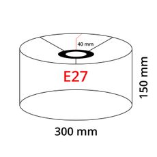 Eglo 32481 - Univerzálne tienidlo TUNJA E27 pr. 30 cm čierna/medená