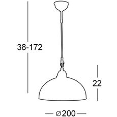 Kolarz 731.30.73 - Luster na lanku NONNA 1xE27/75W/230V