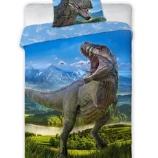 Obliečky bavlnené Deluxe 3D 200x140cm+90x70cm Dinosaurus T-Rex Faro