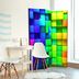 Paraván Colourful Cubes Dekorhome 225x172 cm (5-dielny)