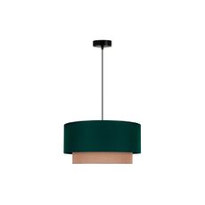 Duolla - Luster na lanku BOHO 1xE27/15W/230V pr. 45 cm zelená/hnedá