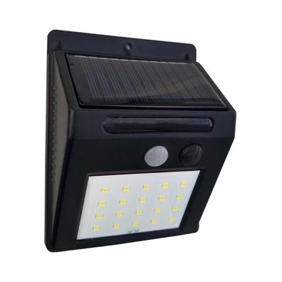 LED solárne nástenné svietidlo so senzorom LED/3W/3,7V 1200 mAh IP44