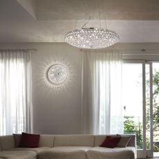 Ideal Lux - LED Krištáľové stropné svietidlo KING 3xG9/3W/230V pr. 25,5 cm chróm