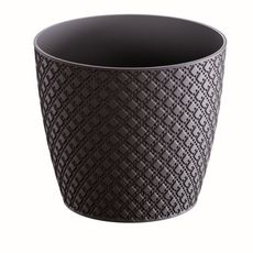 Prosperplast Kvetináč Orient antracit, varianta 21,8 cm