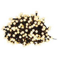 Eglo -LED Vonkajšia vianočná reťaz  BERRY MINI 300xLED/8 funkcií 11m IP44 teplá biela