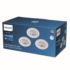 Philips - SADA 3x LED Stmievateľné podhľadové svietidlo DIVE LED/5W/230V 2700K