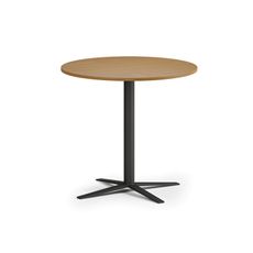 Konferenčný stolík AURA, priemer 80 cm, čierna podnož, buk