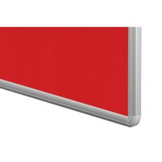 Textilná nástenka ekoTAB v hliníkovom ráme, 1500 x 1200 mm, červená