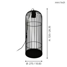 Eglo 43389 - LED Stojacia lampa LATCHELY 1xGU10/4,6W/230V