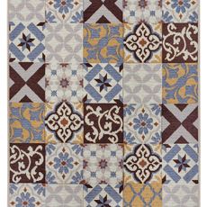 Hanse Home Collection koberce Behúň Cappuccino 105881 Mosaik Brown Multicolored - 75x150 cm