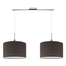 Eglo - LED  Luster na lanku TUNJA 2xE27/60W/230V hnedá
