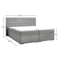 Boxspringová postel BRIEN 1 Tempo Kondela 160 cm