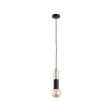 Luster na lanku BOLID 1xE27/60W/230V zlatá/čierna