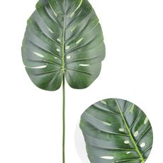 Mondex Since 1986R Umělá květina VIRIDIIS LIST MONSTERA 77x36 cm zelená