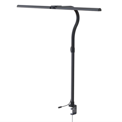 Stolná LED lampa ALVARO, svorka, diaľkový ovládač