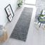 Tmavosivý ručne tkaný behúň s prímesou vlny 60x230 cm Minerals – Flair Rugs