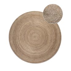 Obojstranný jutový okrúhly koberec v prírodnej farbe ø 200 cm Braided Grey – Hanse Home