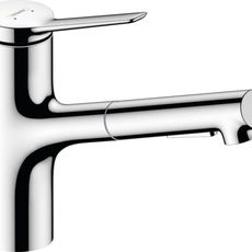 Drezová batéria Hansgrohe Zesis M33 s vyťahovacou spŕškou, 2 prúdy chróm 74821000