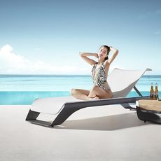 Záhradná zostava HIGOLD - Onda Sunlounger Grey/White