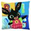Detský obojstranný vankúš Zajačik Bing & Flop / Zajačik Bing v póze Usaina Bolta - 40 x 40 cm
